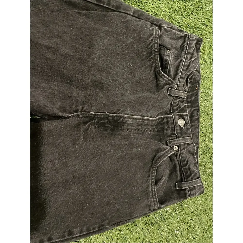 Vintage 90s Levis 505 Orange Tab Black Jeans Made In USA 32x32 Fits 31x31 Faded